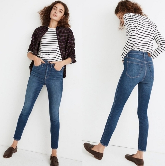 Madewell Size 28 10" High-Rise Skinny Jeans in Winston Wash High Rise - Picture 1 of 13